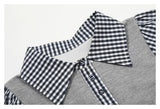 Retro Cropped Knit Polo Top