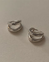 (silver925) ツーラインワンタッチピアス *silver