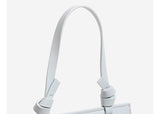 Resort look rattan knit backpack/handbag