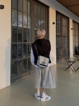 Half Hooded Sweat Vest 2C