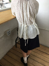 Petal shirring blouse (2color)