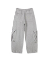 Leto Zipper Pocket Brushed Sweat Cargo Pants