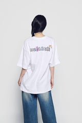24FW POPSTAR RABBIT SHORT SLEEVE T-SHIRT WHITE