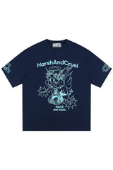 エンジェルグラフィティプリントTシャツ