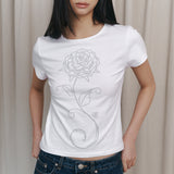 CローズホットフィックススリムTシャツ - ホワイト