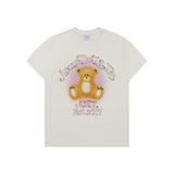 24FW BLUR SKETCH BEAR SHORT SLEEVE T-SHIRT CREAM 