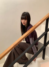 シュールウールケーブル半袖ニット
