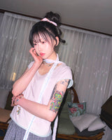 (2color) Rolling Flower Chiffon Scarf