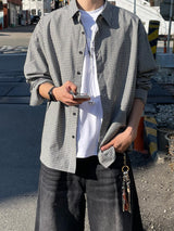 Mini Check Oversized Shirt (S, M, L / 3colors)
