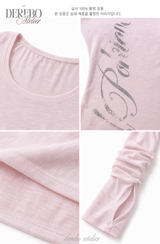 Trend lettering long-sleeve tee
