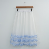 frill oganza skirt