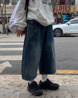 メガバミューダデニムパンツ