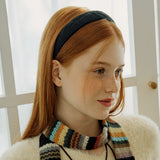 Jacquard Ribbon Volume Hairband _ Black