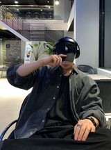 ワンダーランドデイリーピグメントオーバーフィットゴールデンロングスリーブシャツ