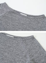 ベーシックボートネックアームウォーマーTシャツ (3color)