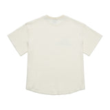 クルーネック 半袖ワッフルTシャツ/オフホワイト