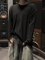 Loose ribbed bony long sleeve 3C