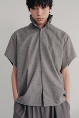 Textured Bud Collar Shirt