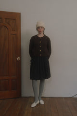 Nutty cable cardigan_brown
