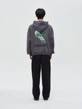 RELAXED SKATE BOARD HOODIE [Grey]