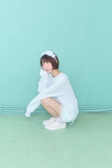 ココヘンリーネックワッフルトップ (MINT)