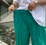 ワイビードクールアイスストリングピンタックワイドパンツ