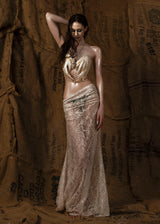 Mother See Through Maxi Skirt