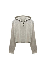 ILLA PPINTUCK HOODIE / OTAMEAL