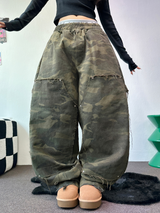 カーペンターミリタリーヒップダメージパンツ 🤎💚🩶3カラー/2サイズ