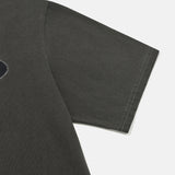 Starry pigment half T-shirts / Black charcoal