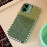 TWO - TONE MOHAIR EPOXY CASE - GREEN