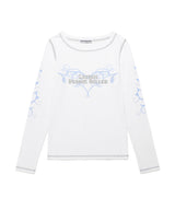 W STEM LS TEE WHITE(CV2FSFT553A)