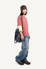 Wearable Damaged Denim Pants