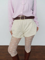 LINEN COTTON BANDING SHORTS (5COLORS!)