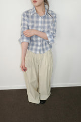 pocket pintuck wide pants