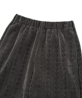 Women’s Cable Banding Pants Charcoal
