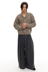 Ribbed Shawl Cardigan