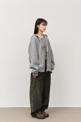 ローカルステッチニットジップパーカー