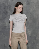 アドアミー スリムフィットTシャツ　グレー