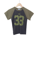 33 Raglan Short-Sleeved Cropped T-Shirt