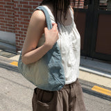 Roto vintage cut washed denim shoulder bag