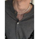 [Unisex] Unbalance pearl necklace