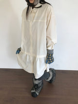 ローキーシャツドレス (2color)