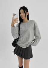 [MADE] Tanda Overfit Boat Neck Long Sleeve Tee