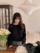 JF Slit Round Rib Loose Knit (5color)