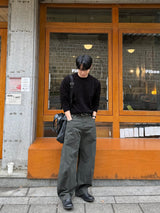 Log velvet round knitwear