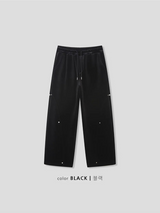[SET UP가능]ベルベットミンクリベットバンディングパンツ