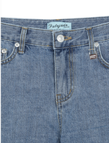 Damage Roll-Up Micro Denim Shorts