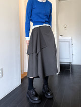 DIAGONAL WRAP SKIRT