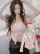 Daisy Real Cardigan Top Set